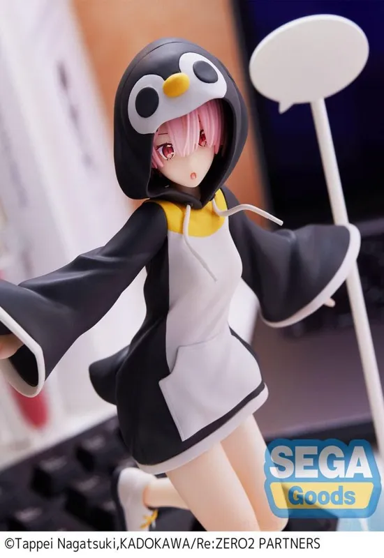 Re:Zero - Ram Kotoriasobi Pink - PVC Statue