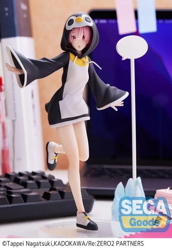 Re:Zero - Ram Kotoriasobi Pink - PVC Statue