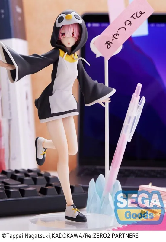 Re:Zero - Ram Kotoriasobi Pink - PVC Statue