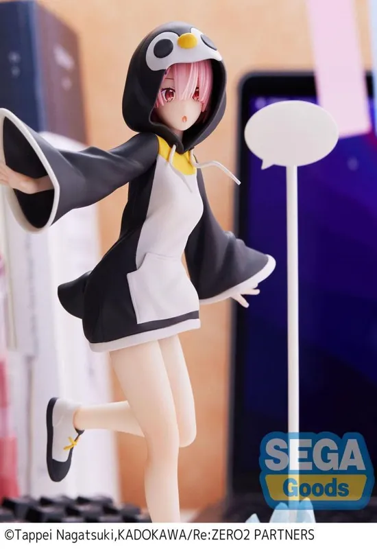 Re:Zero - Ram Kotoriasobi Pink - PVC Statue